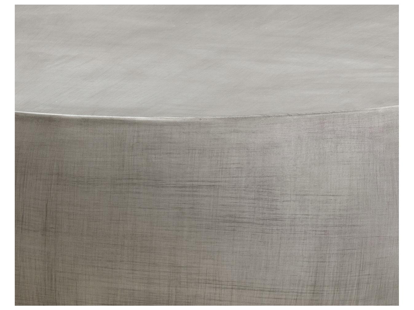 Sunpan Outdoor Tarsus Concrete Light Pewter Round Coffee Table