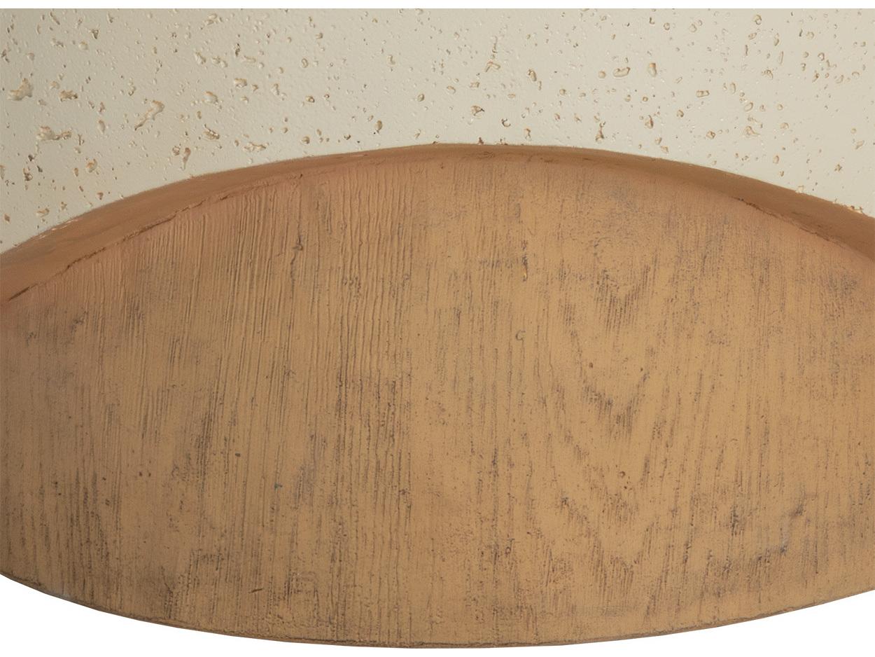 Sunpan Outdoor Patras Concrete Cream Round End Table