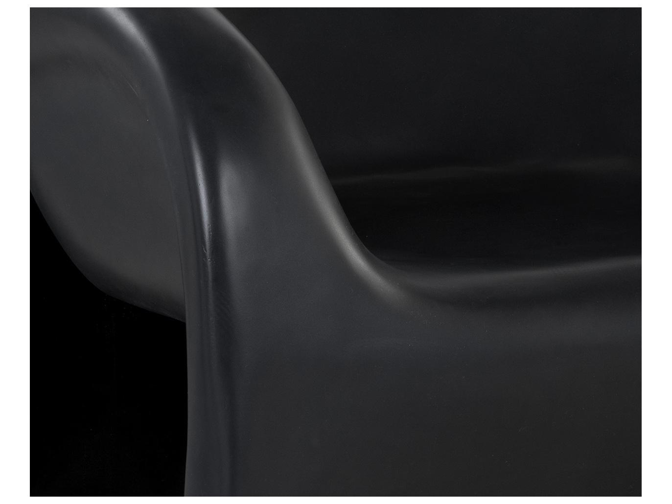 Sunpan Outdoor Orson Concrete Black Lounge Chair