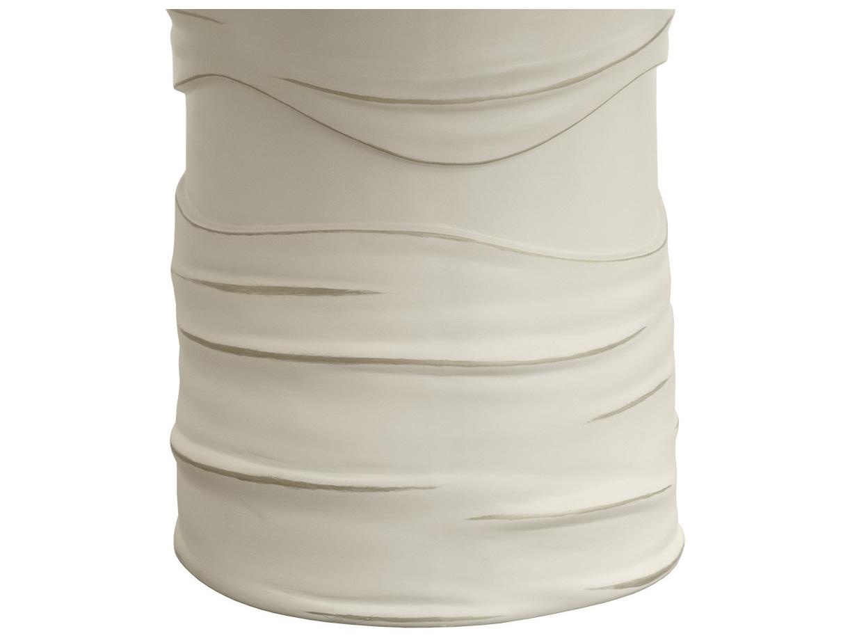 Sunpan Outdoor Alanya Concrete Cream Round Dining Table