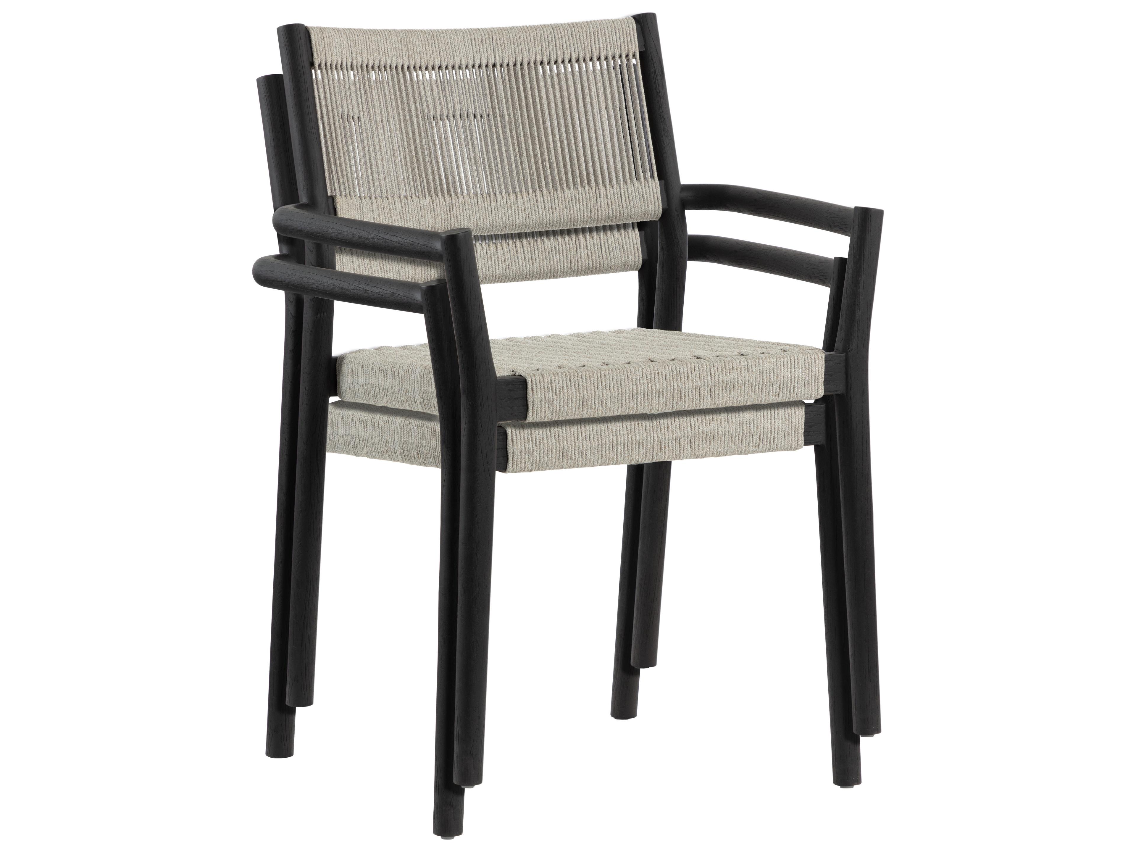 Sunpan Outdoor Kavala Wood Wicker Dining Chair