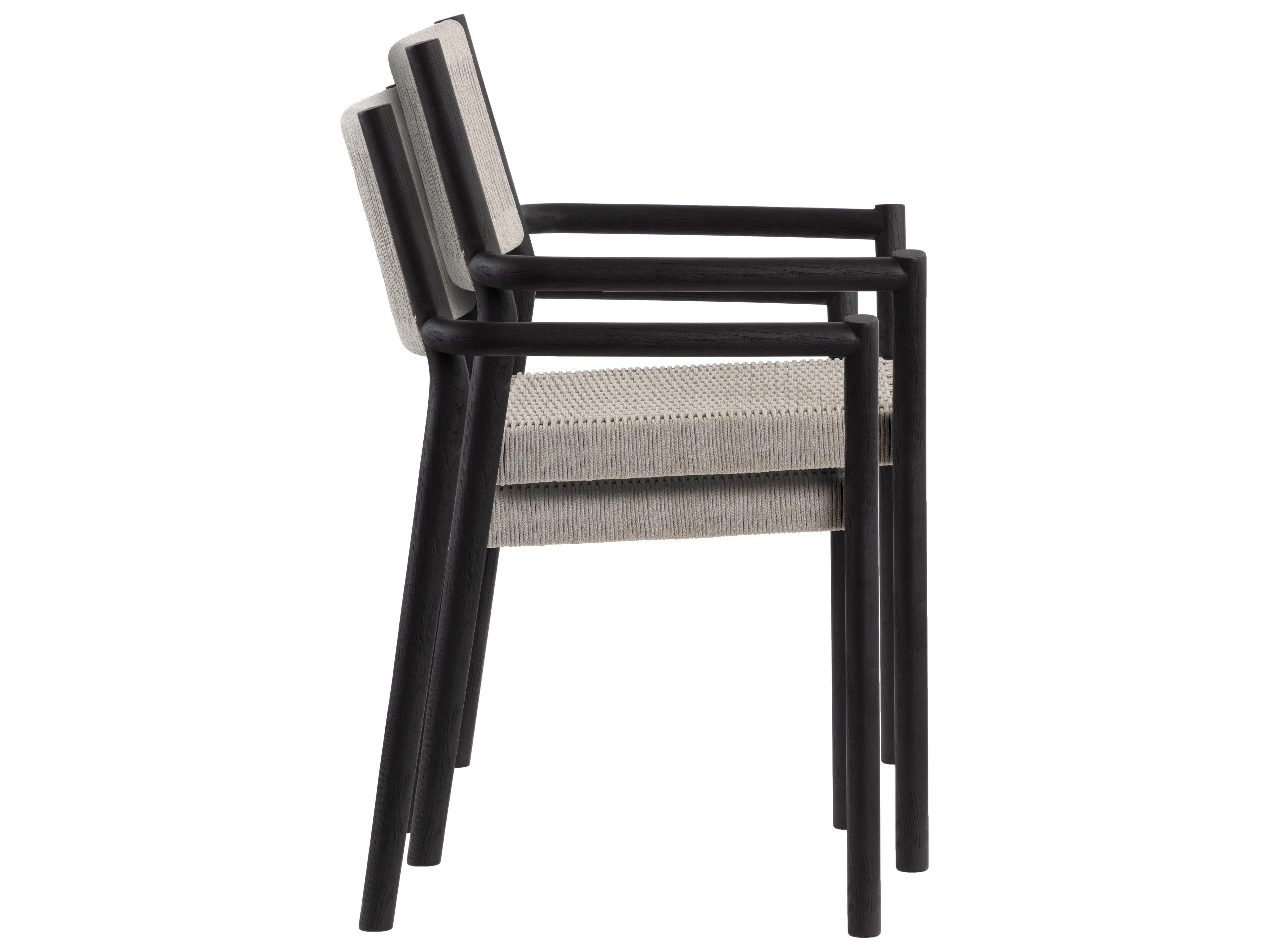Sunpan Outdoor Kavala Wood Wicker Dining Chair