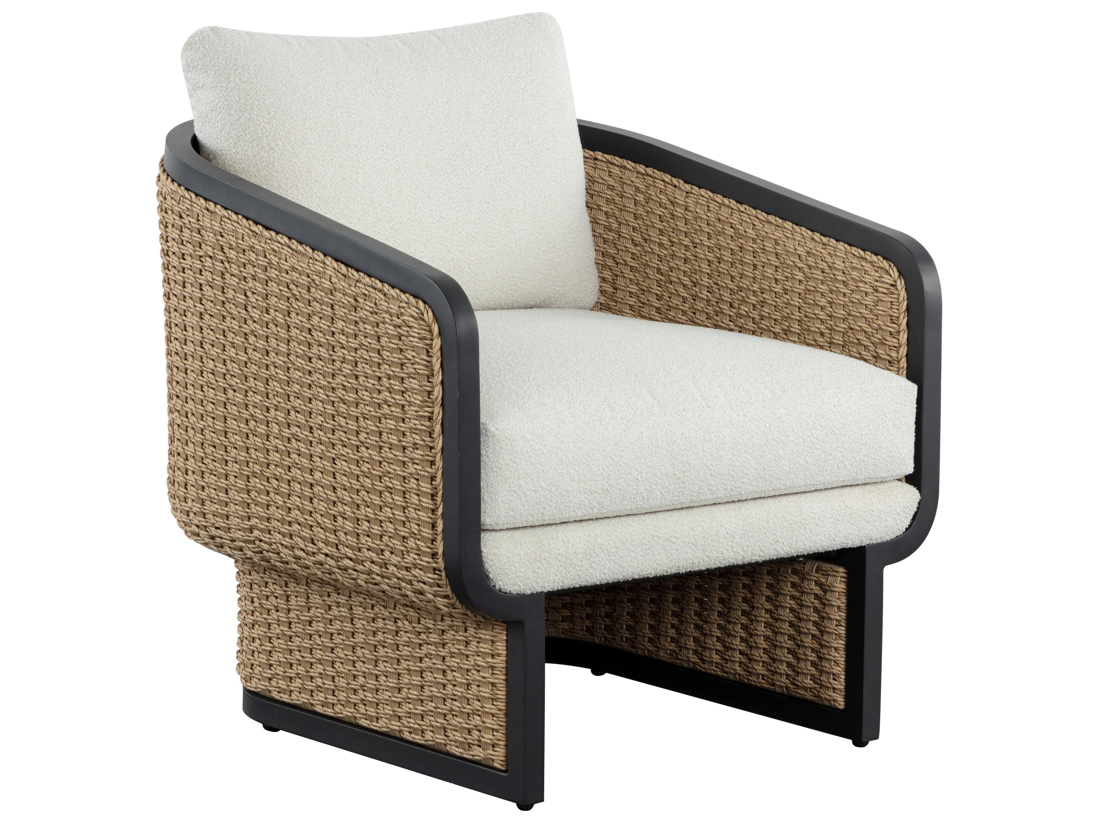 Sunpan Outdoor Olbia Wicker Cushion Lounge Chair
