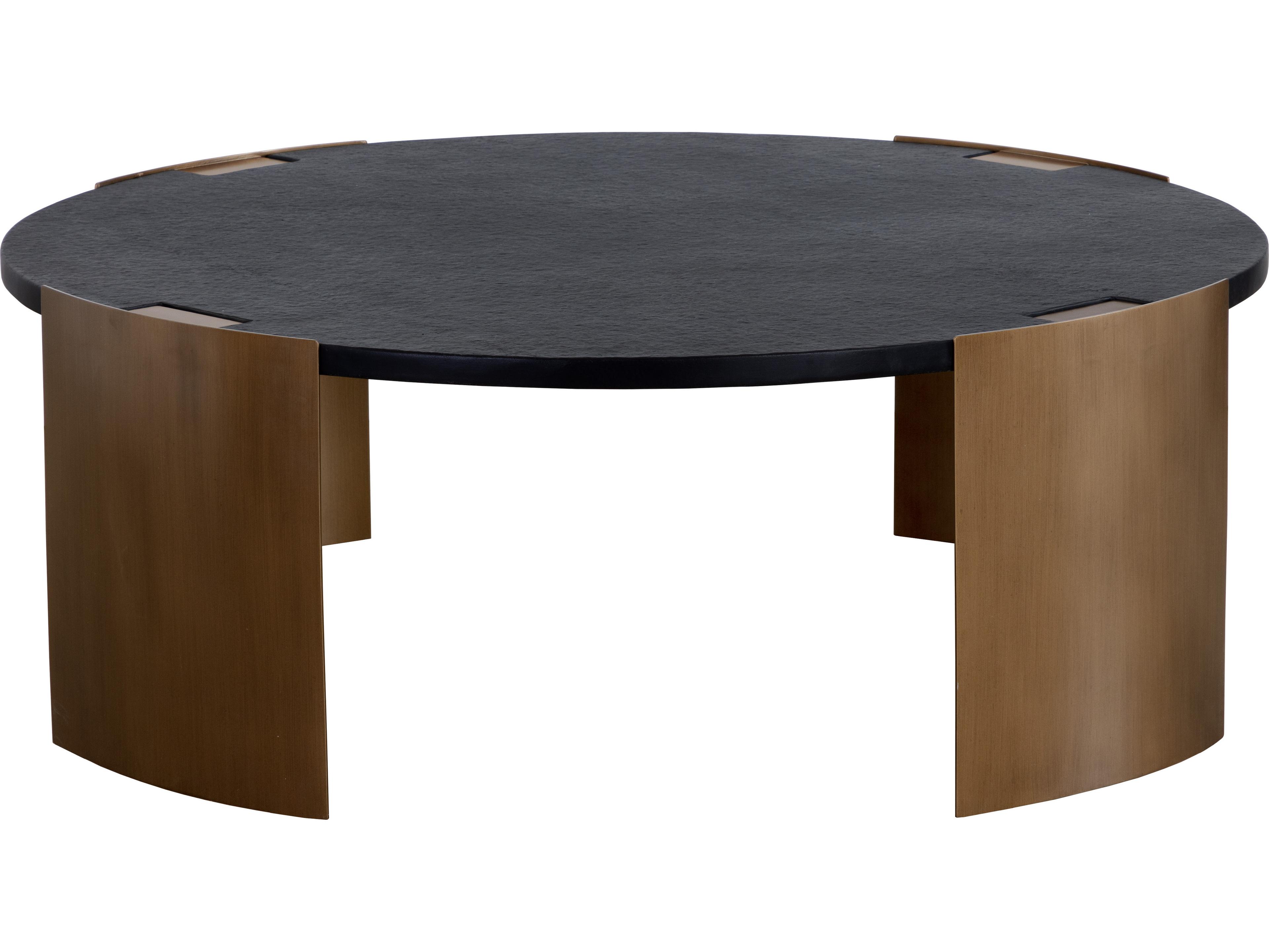 Sunpan Outdoor Gallus Metal Round Coffee Table