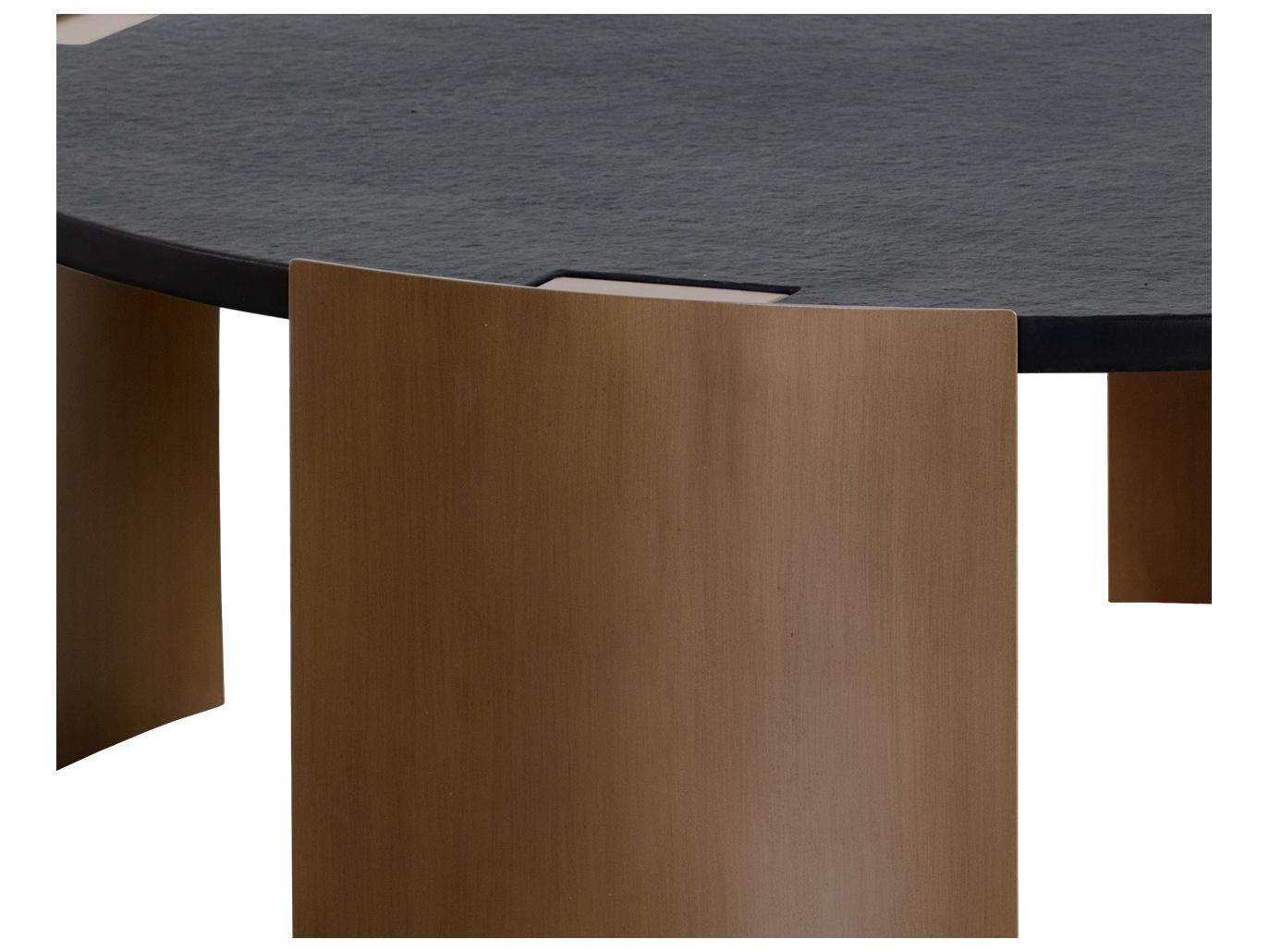 Sunpan Outdoor Gallus Metal Round Coffee Table