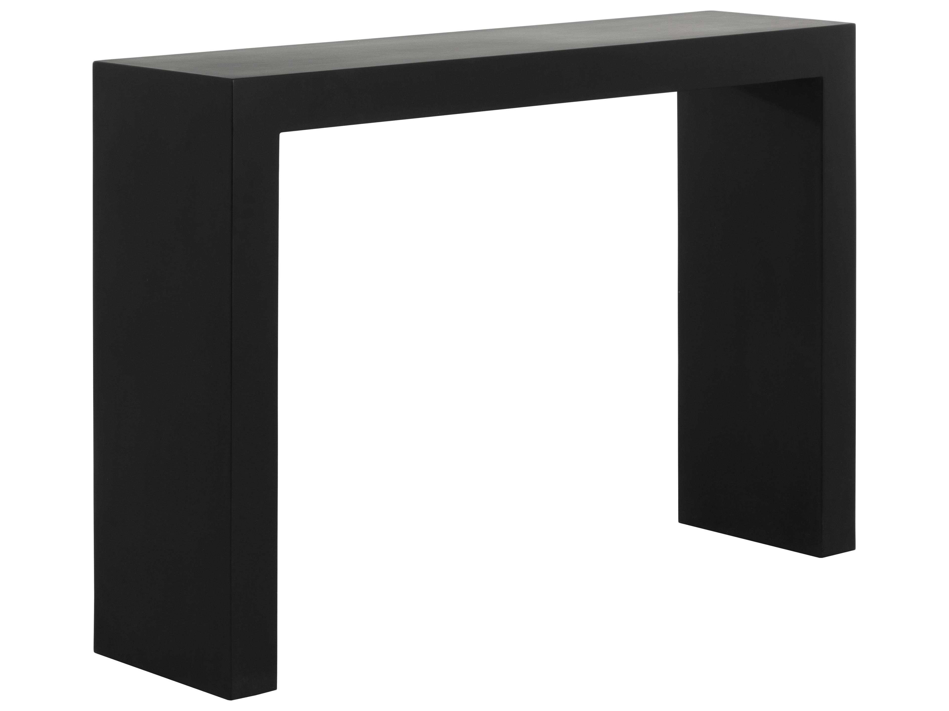 Sunpan Outdoor Axle Concrete Rectangular Console Table