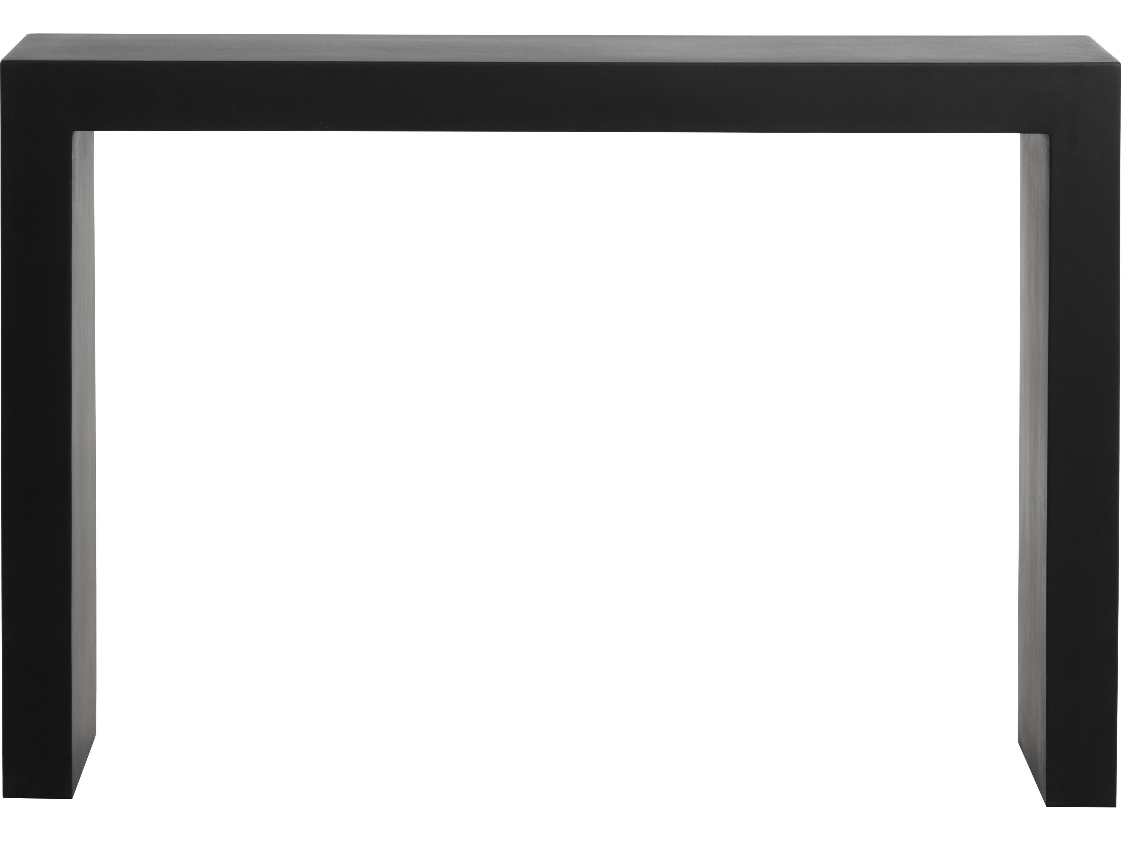 Sunpan Outdoor Axle Concrete Rectangular Console Table