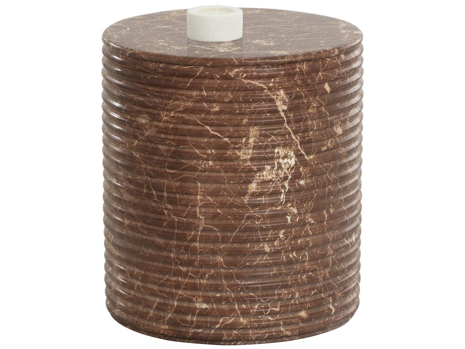 Sunpan Outdoor Riva Concrete Ottoman