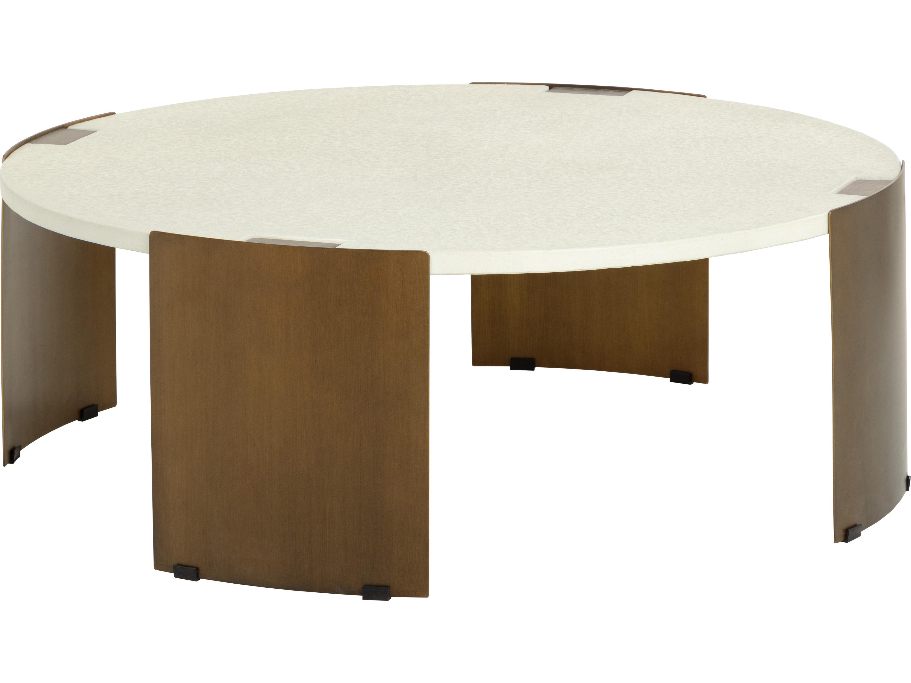 Sunpan Outdoor Gallus Metal Round Coffee Table