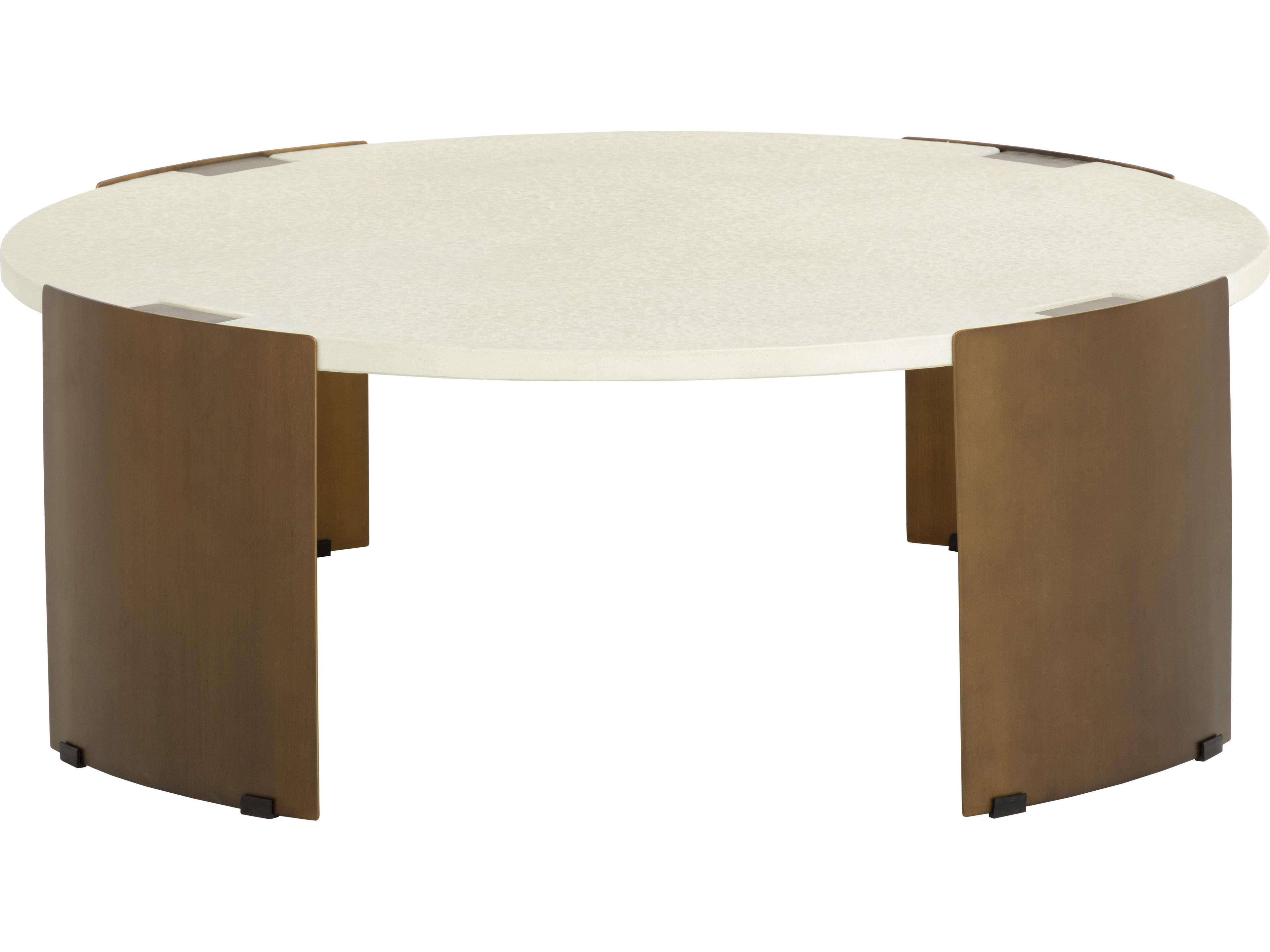 Sunpan Outdoor Gallus Metal Round Coffee Table