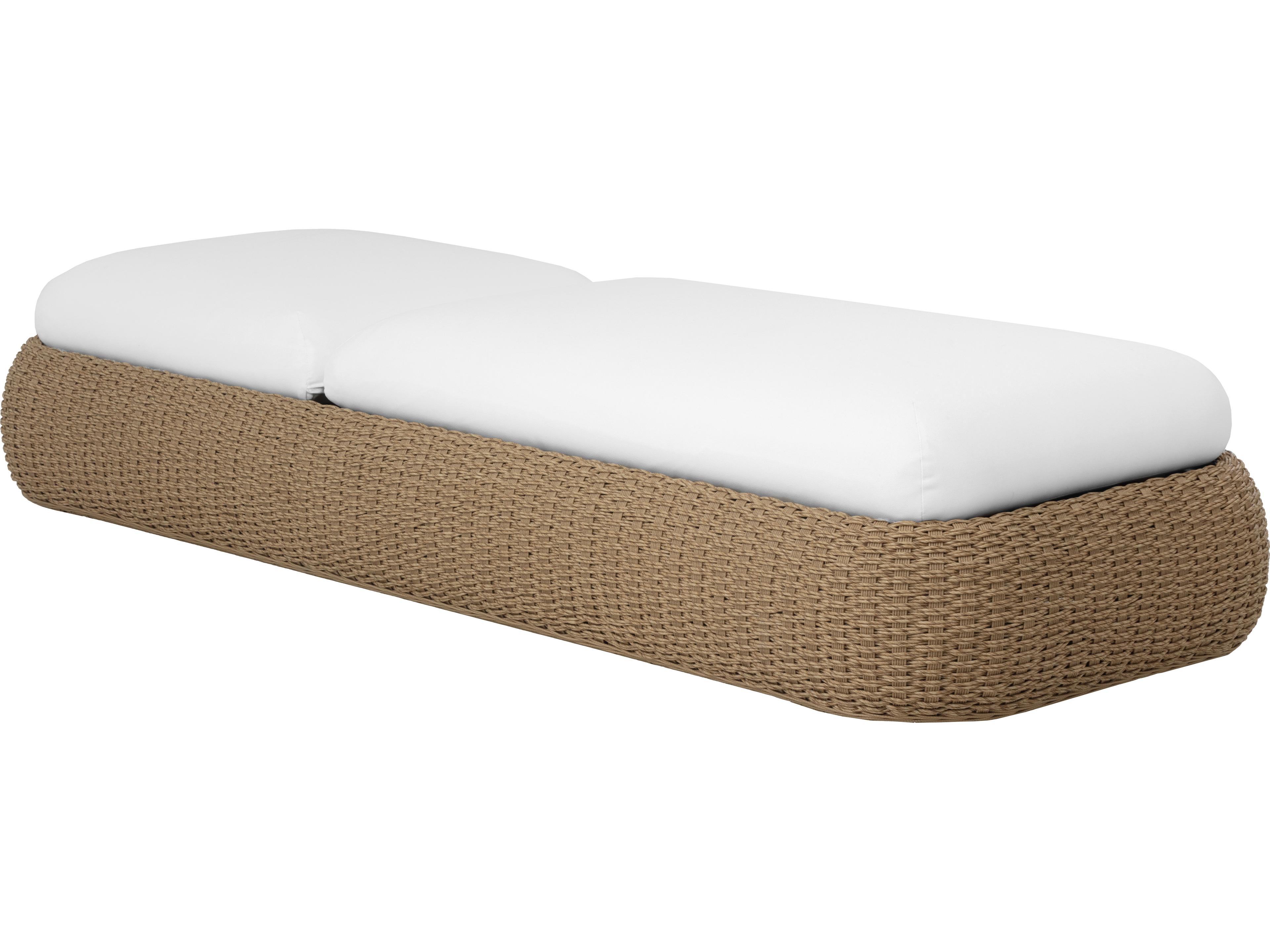 Sunpan Outdoor Barcelona Lounger in Natural in Stinson White