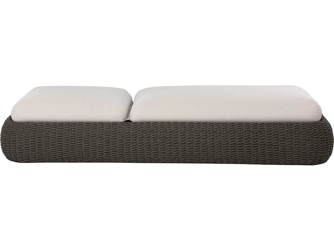Sunpan Outdoor Barcelona Lounger in Grey in Palazzo Cream