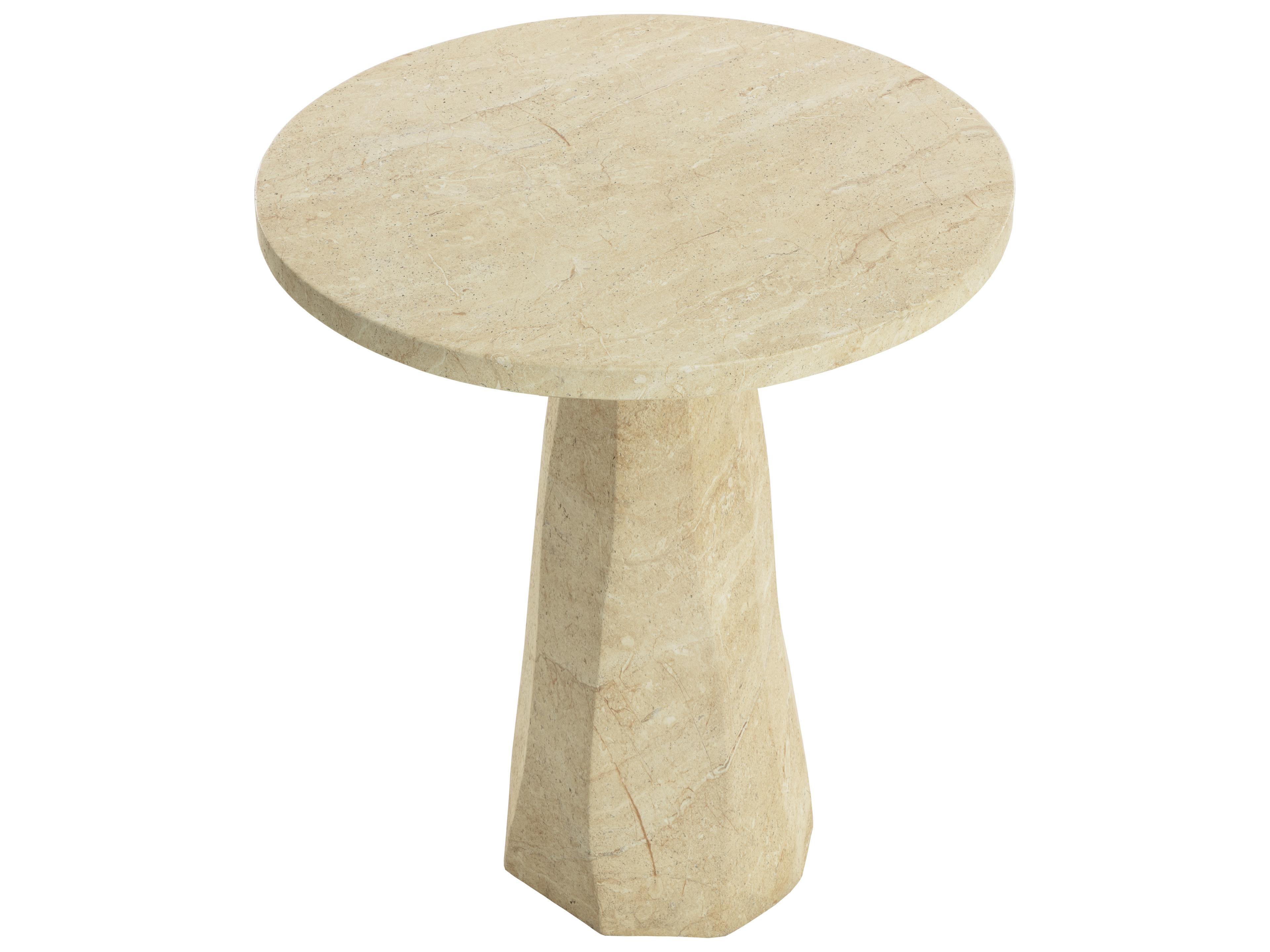 Sunpan Outdoor Kliff Bar Table in Travertine Look in Natural