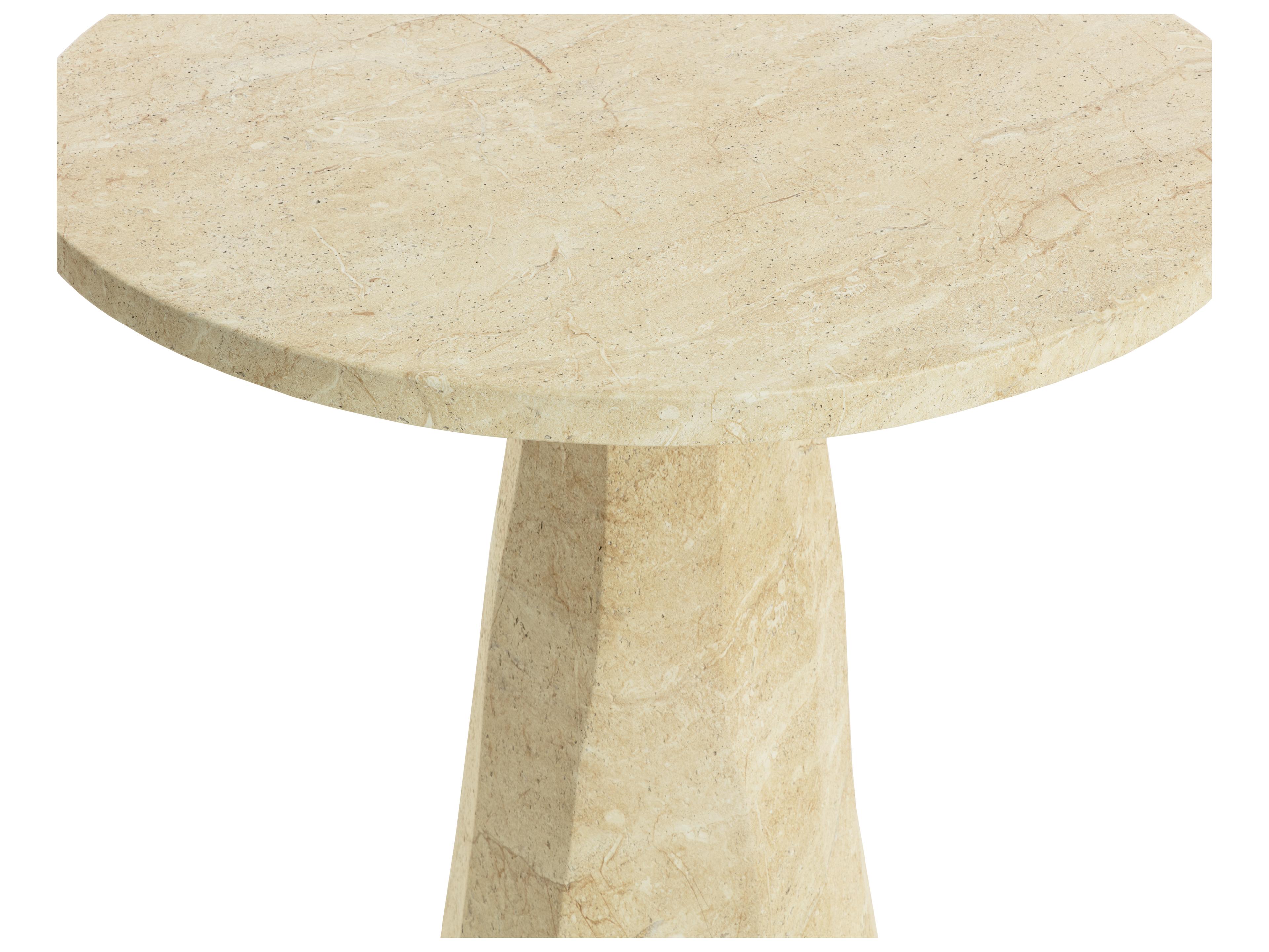 Sunpan Outdoor Kliff Bar Table in Travertine Look in Natural