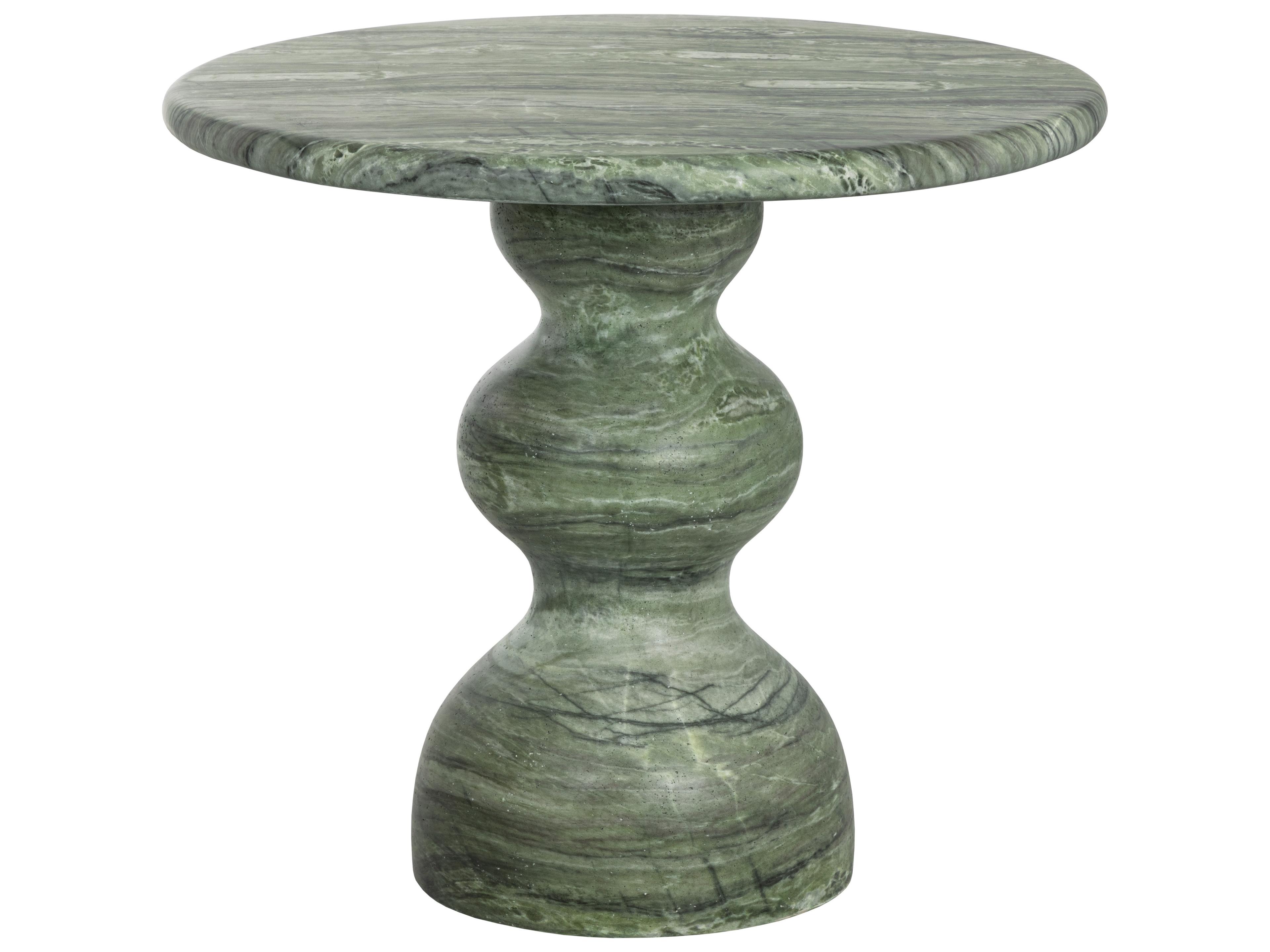 Sunpan Outdoor Raul Bistro Table in Marble Look in Sage in 34"