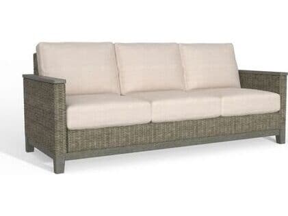 South Sea Rattan Timberline Wicker Outdoor Patio Sofa