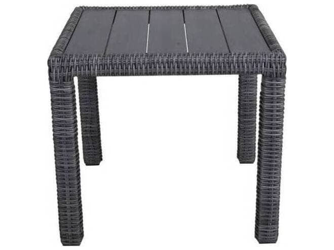 South Sea Rattan Timberline Wicker Square Patio End Table
