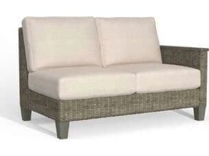 South Sea Rattan Timberline Wicker Right Arm Outdoor Patio Loveseat