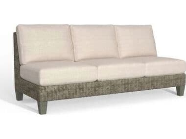 South Sea Rattan Timberline Wicker Modular Outdoor Patio Sofa
