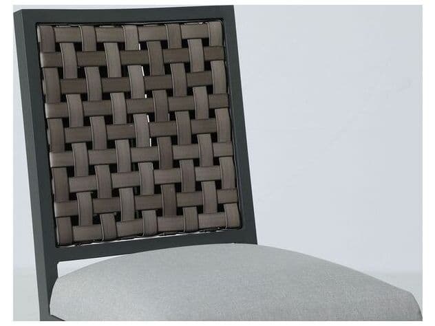 South Sea Rattan Nantucket Aluminum Outdoor Patio Dining Side Chair