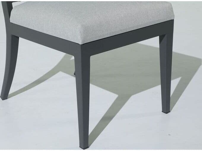 South Sea Rattan Nantucket Aluminum Outdoor Patio Dining Side Chair