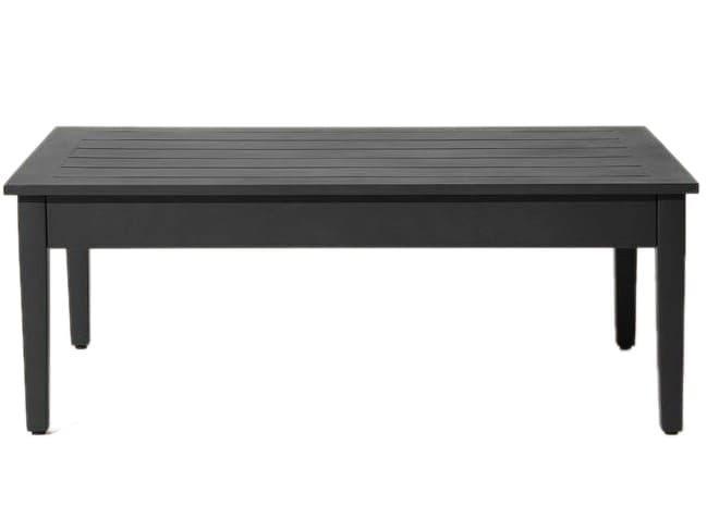 South Sea Rattan Nantucket Aluminum Rectangular Outdoor Patio Coffee Table