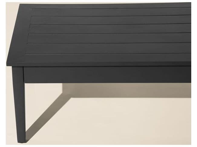 South Sea Rattan Nantucket Aluminum Rectangular Outdoor Patio Coffee Table