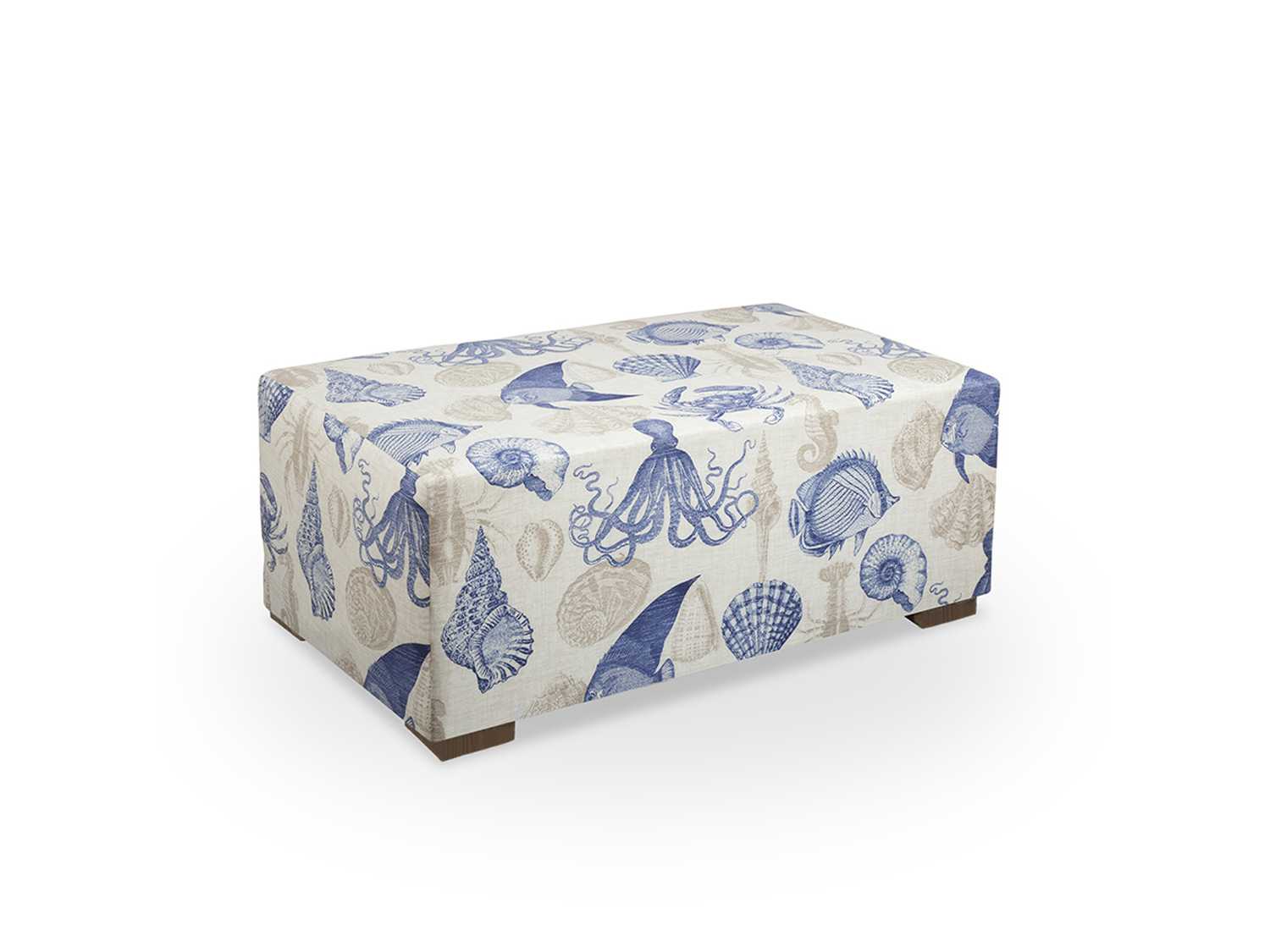 South Sea Rattan Rectangular Coffee Outdoor Patio Ottoman