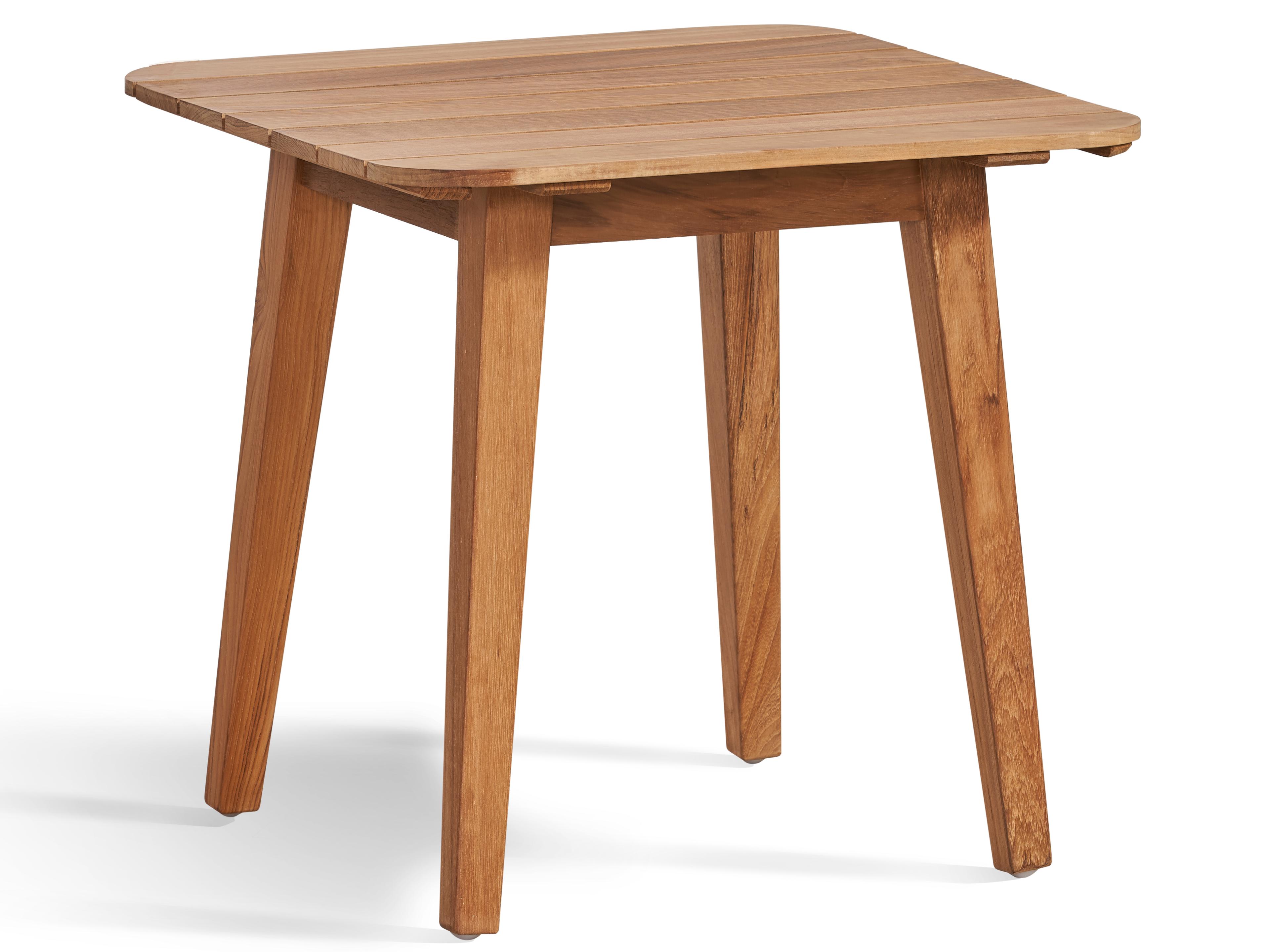 South Sea Rattan Payton Teak Square Outdoor Patio End Table