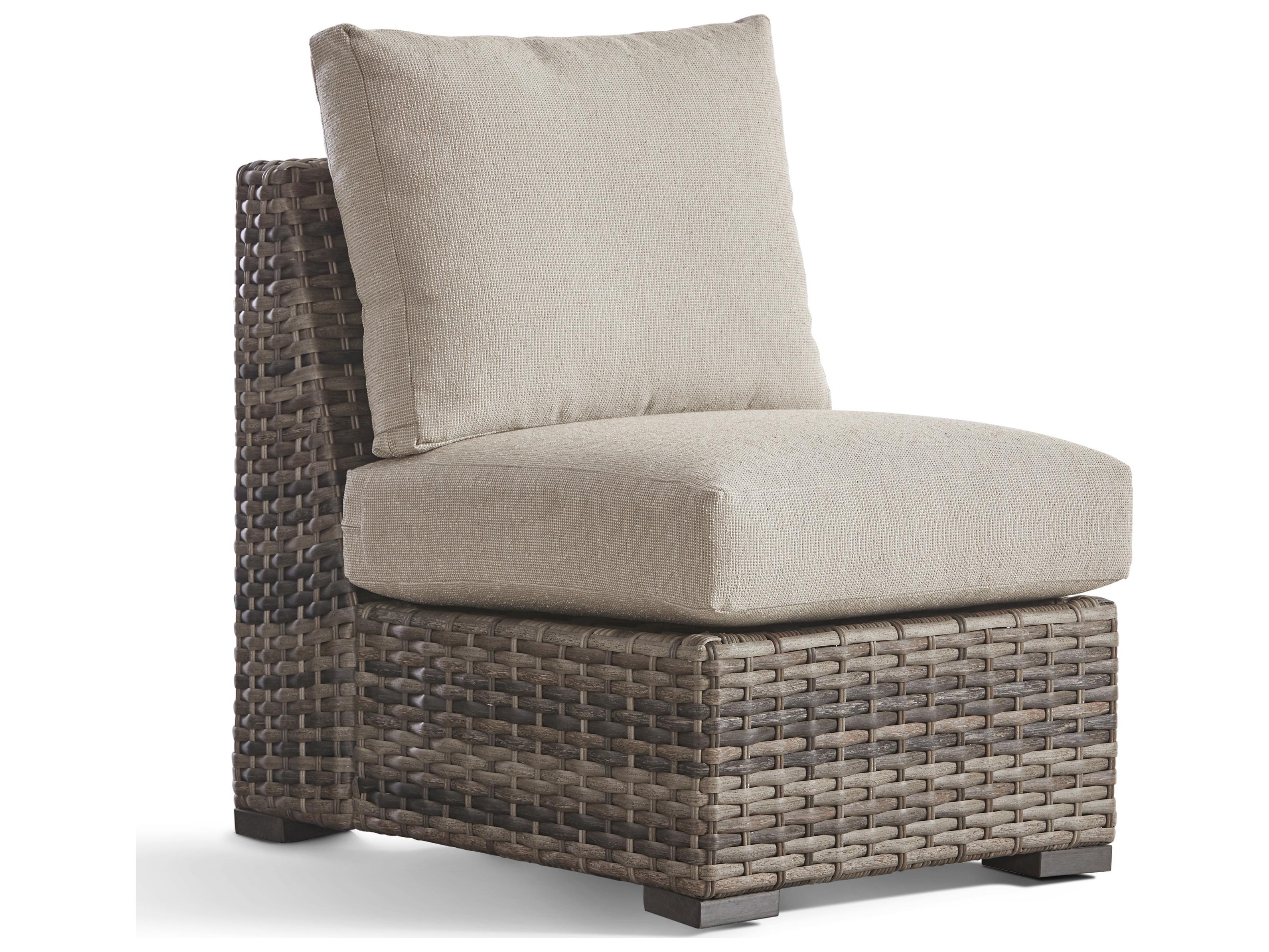 South Sea Rattan New Java Wicker Sandstone Modular Outdoor Patio Lounge Chair