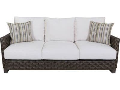 South Sea Rattan Cambridge Aluminum Wicker Outdoor Sofa