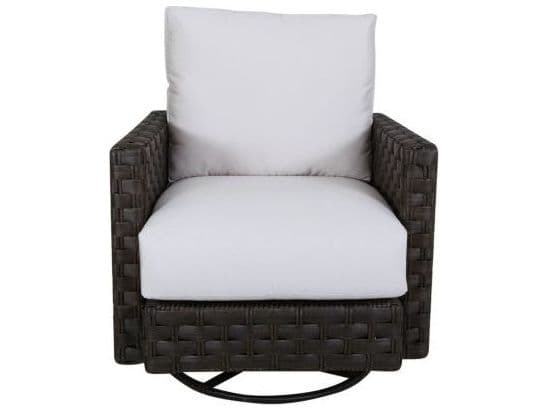 South Sea Rattan Cambridge Aluminum Wicker Swivel Glider Outdoor Patio Lounge Chair