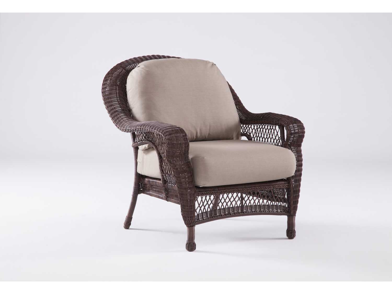 South Sea Rattan Montego Bay Wicker Mink Patio Lounge Chair