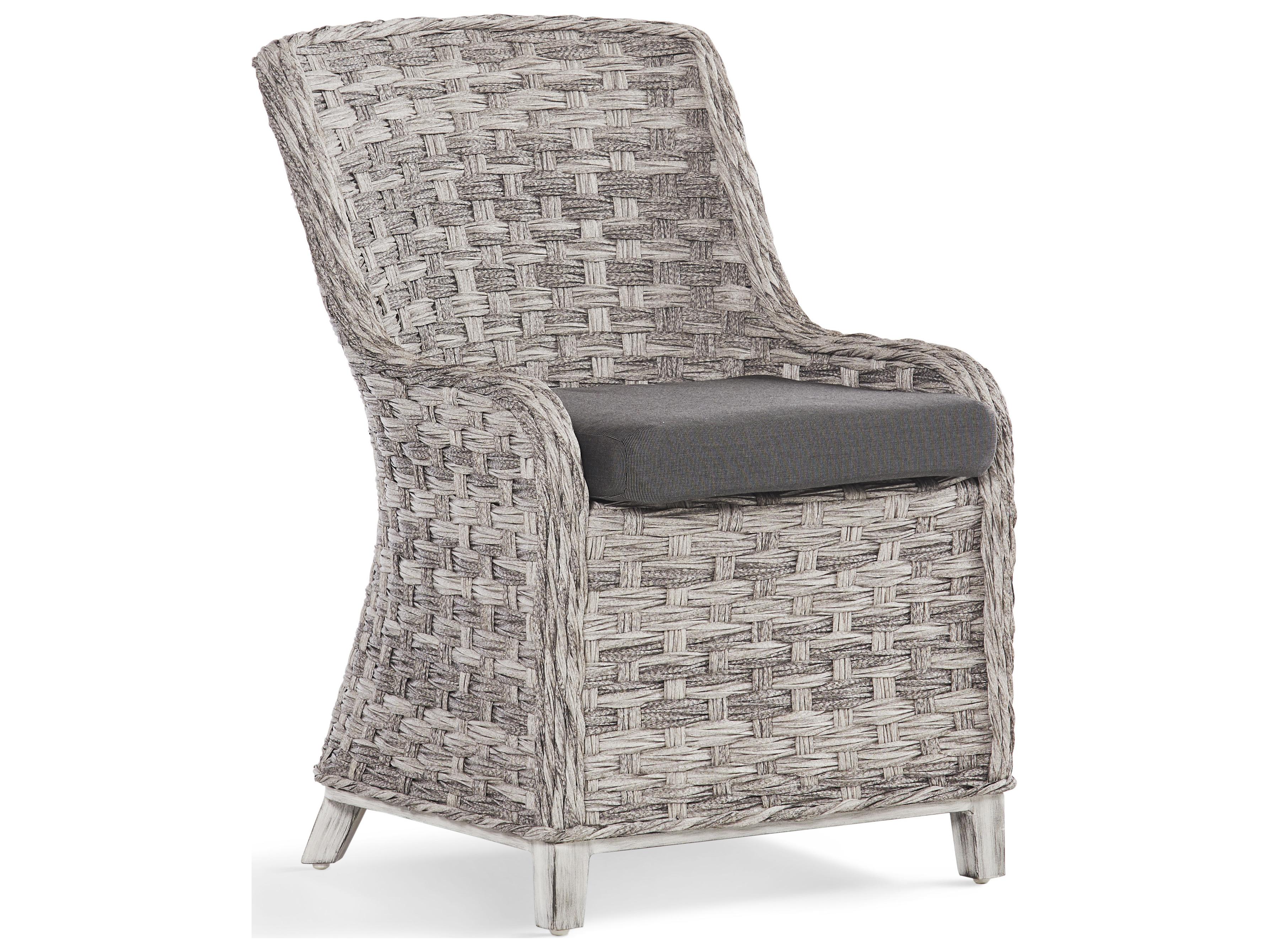 South Sea Rattan Grand Isle Wicker Outdoor Patio Dining Side Chair