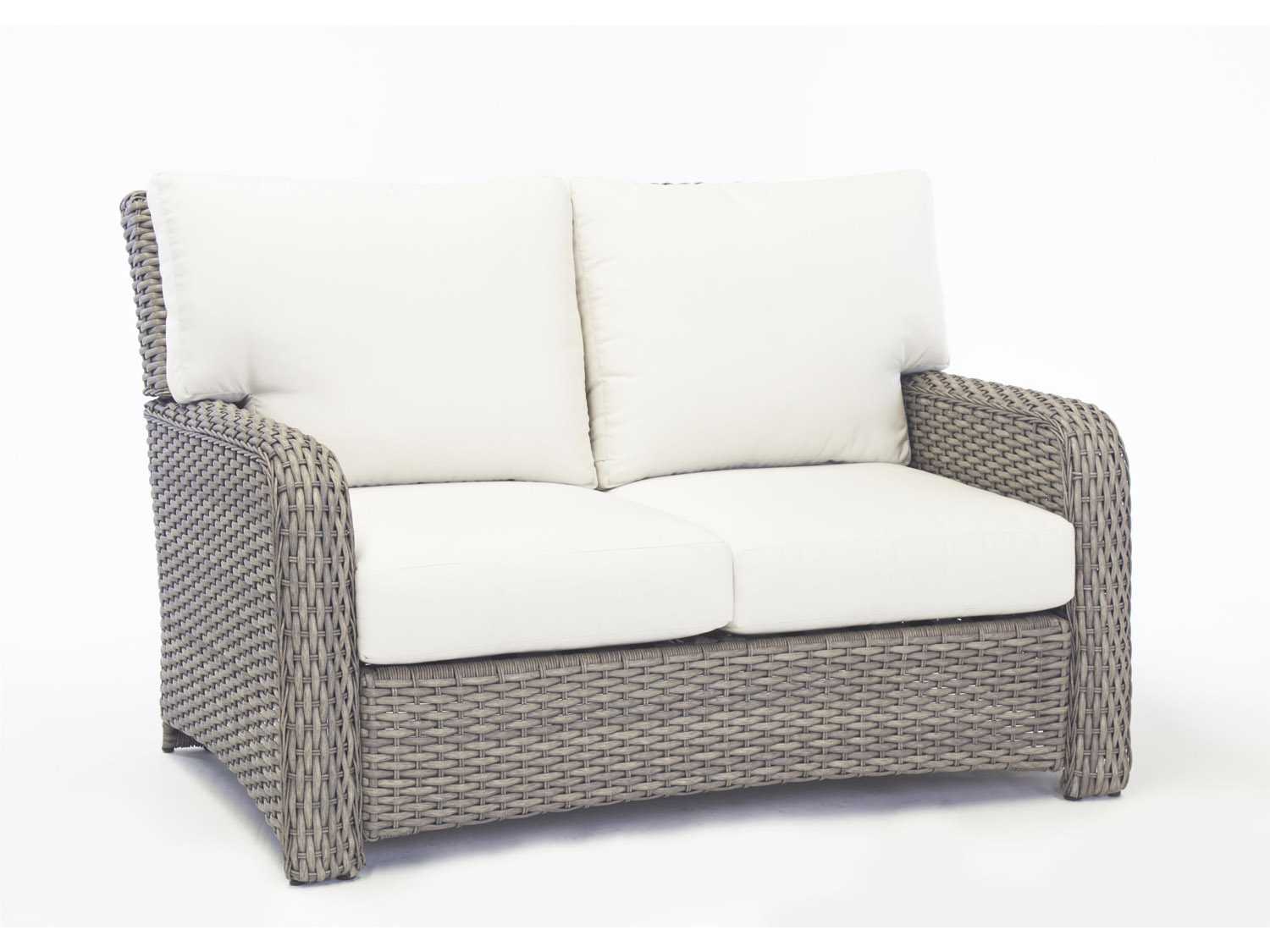 South Sea Rattan St Tropez Wicker Outdoor Loveseat