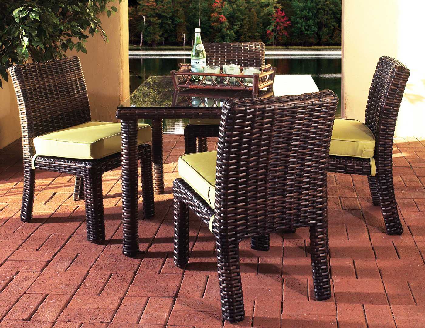 South Sea Rattan Saint Tropez Wicker Outdoor Patio Dining Set