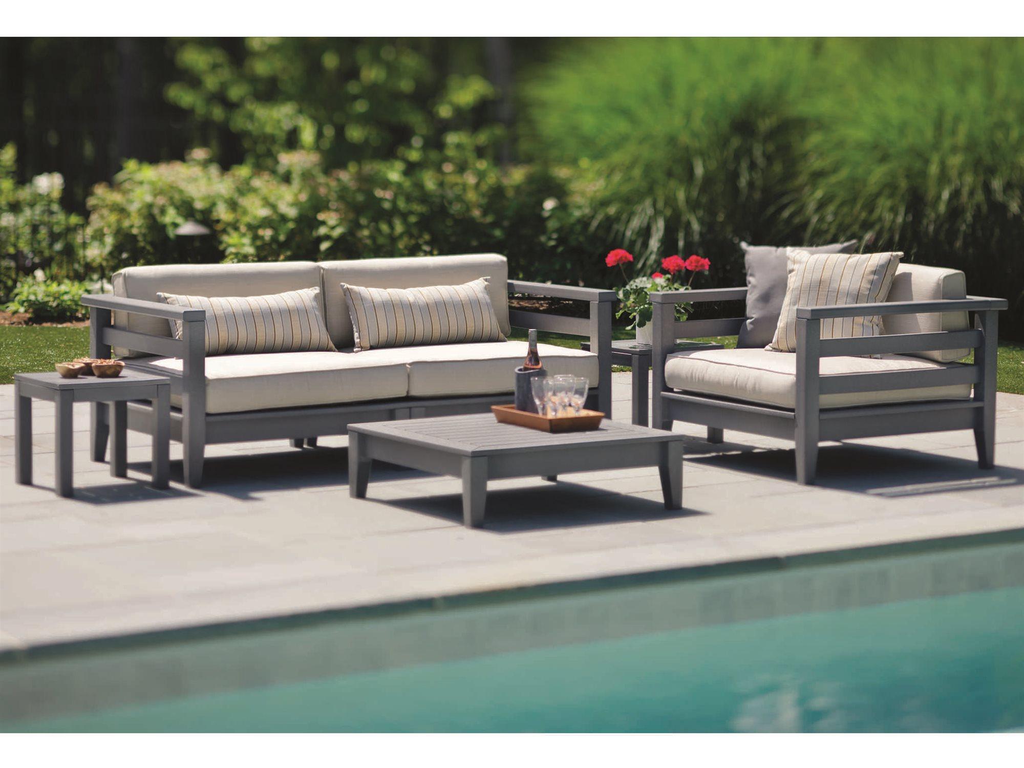 Seaside Casual Cambridge Recycled Plastic Cushion Patio Lounge Set