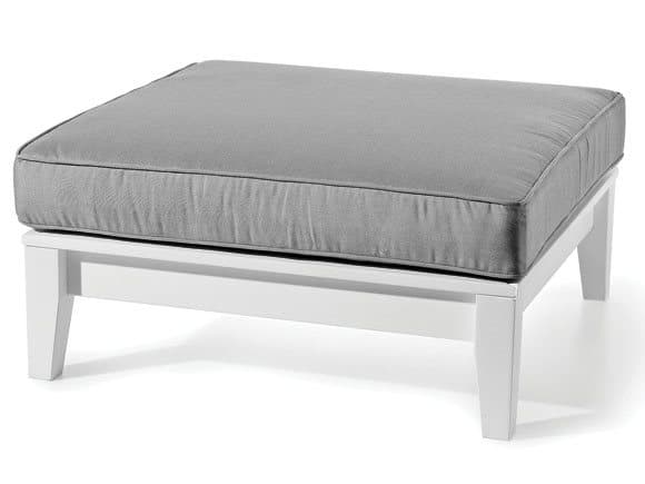 Seaside Casual Cambridge Recycled Plastic Cushion 33'' Square Coffee Table / Outdoor Patio Ottoman