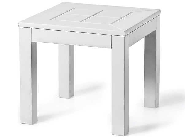 Seaside Casual Cambridge Recycled Plastic Southport Square Bunching Patio End Table