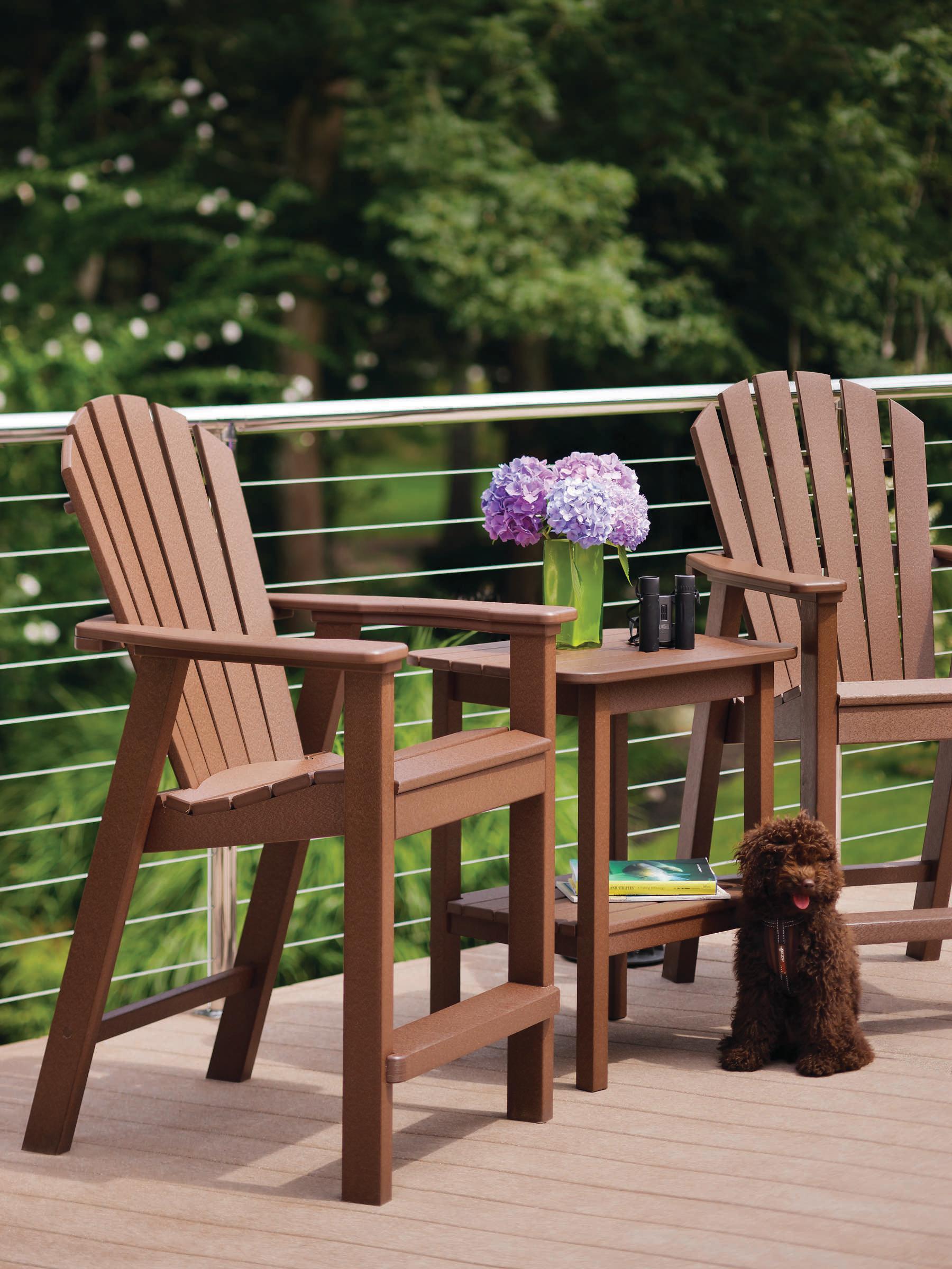 Seaside Casual Westerly Occasionals Recycled Plastic Rectangular Outdoor Patio End Table