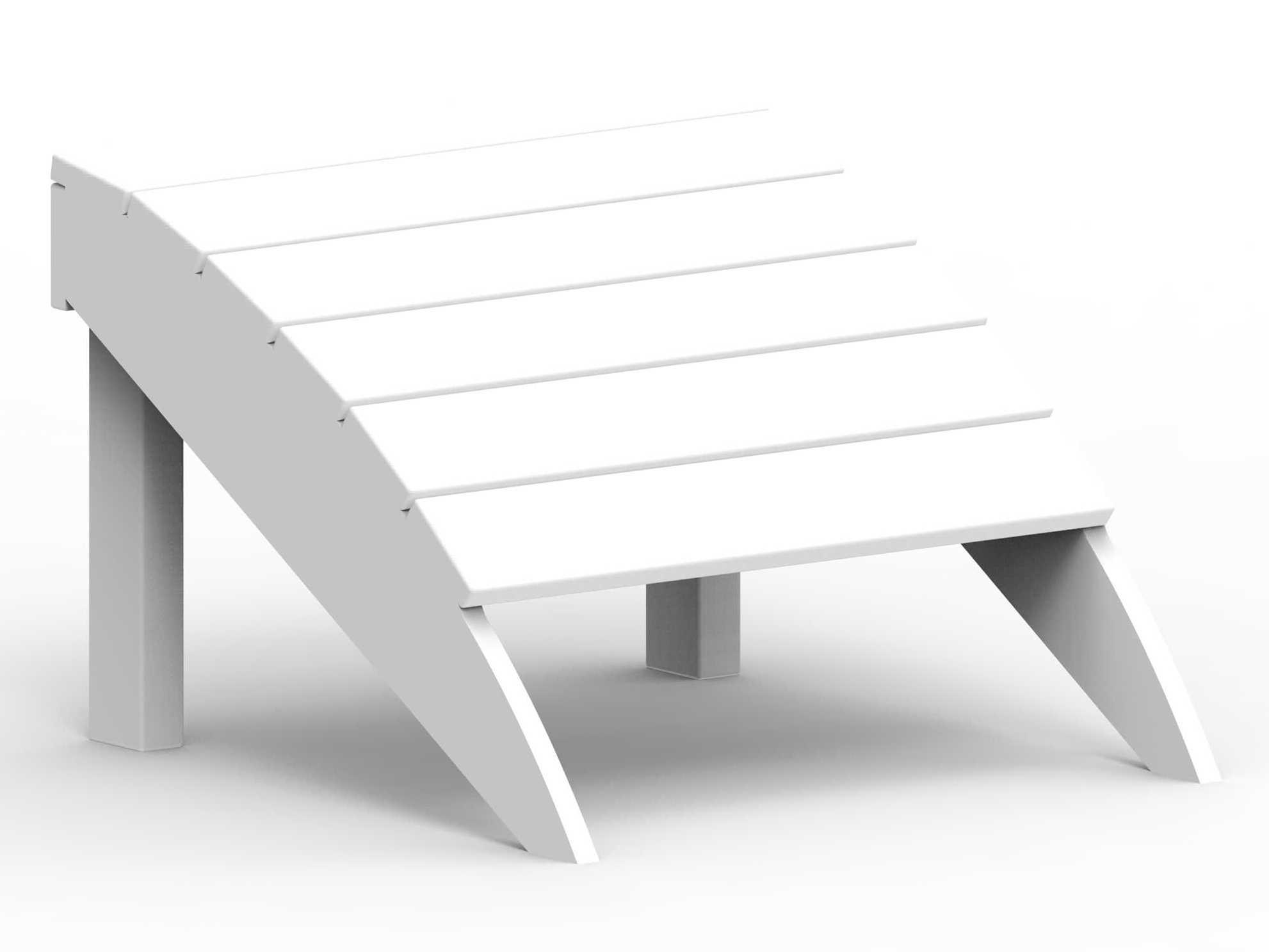 Seaside Casual Classic Adirondack Recycled Plastic Foot Stool