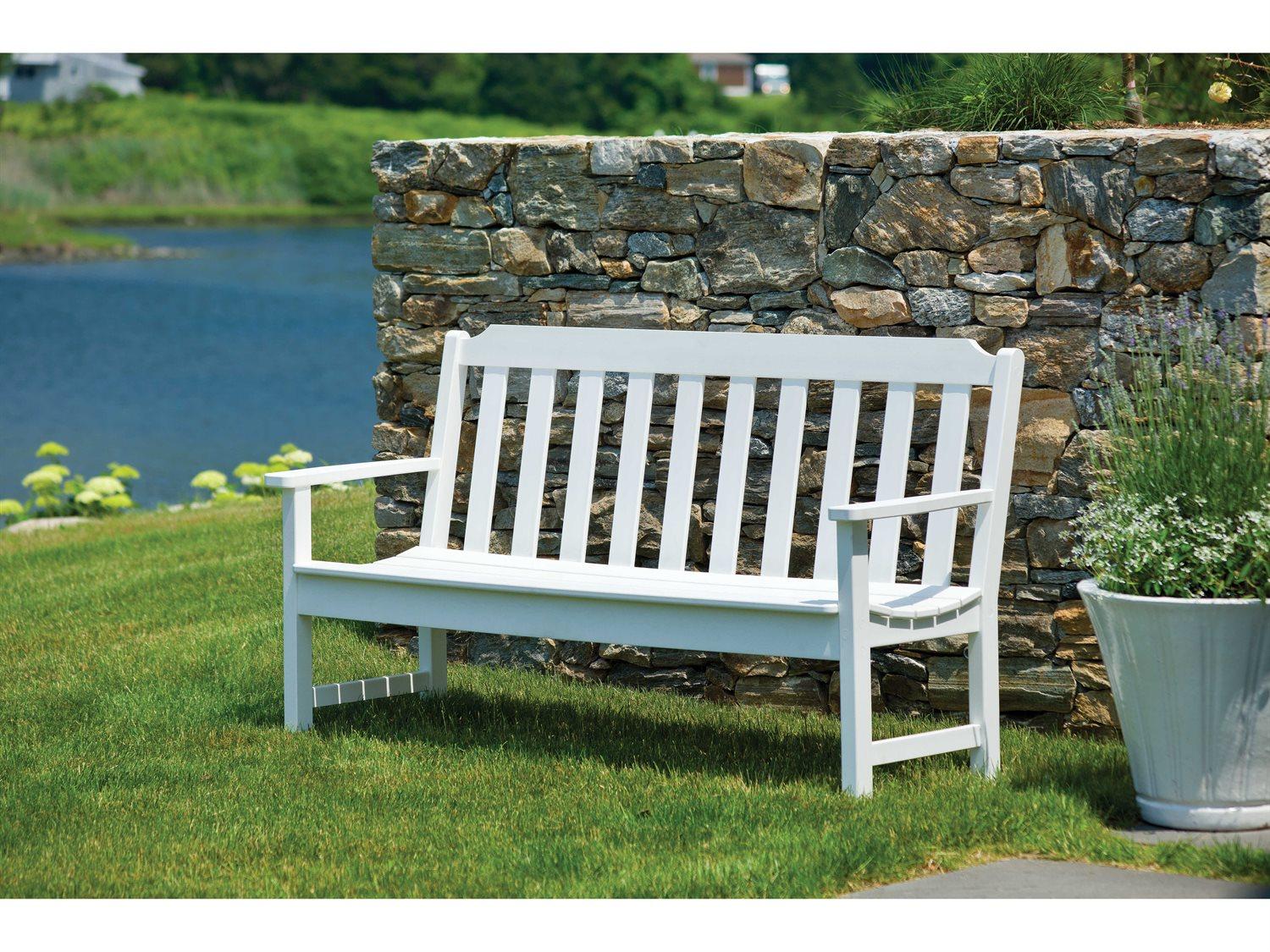 Seaside Casual Complementary Pieces Recycled Plastic Newport 4ft. Outdoor Bench