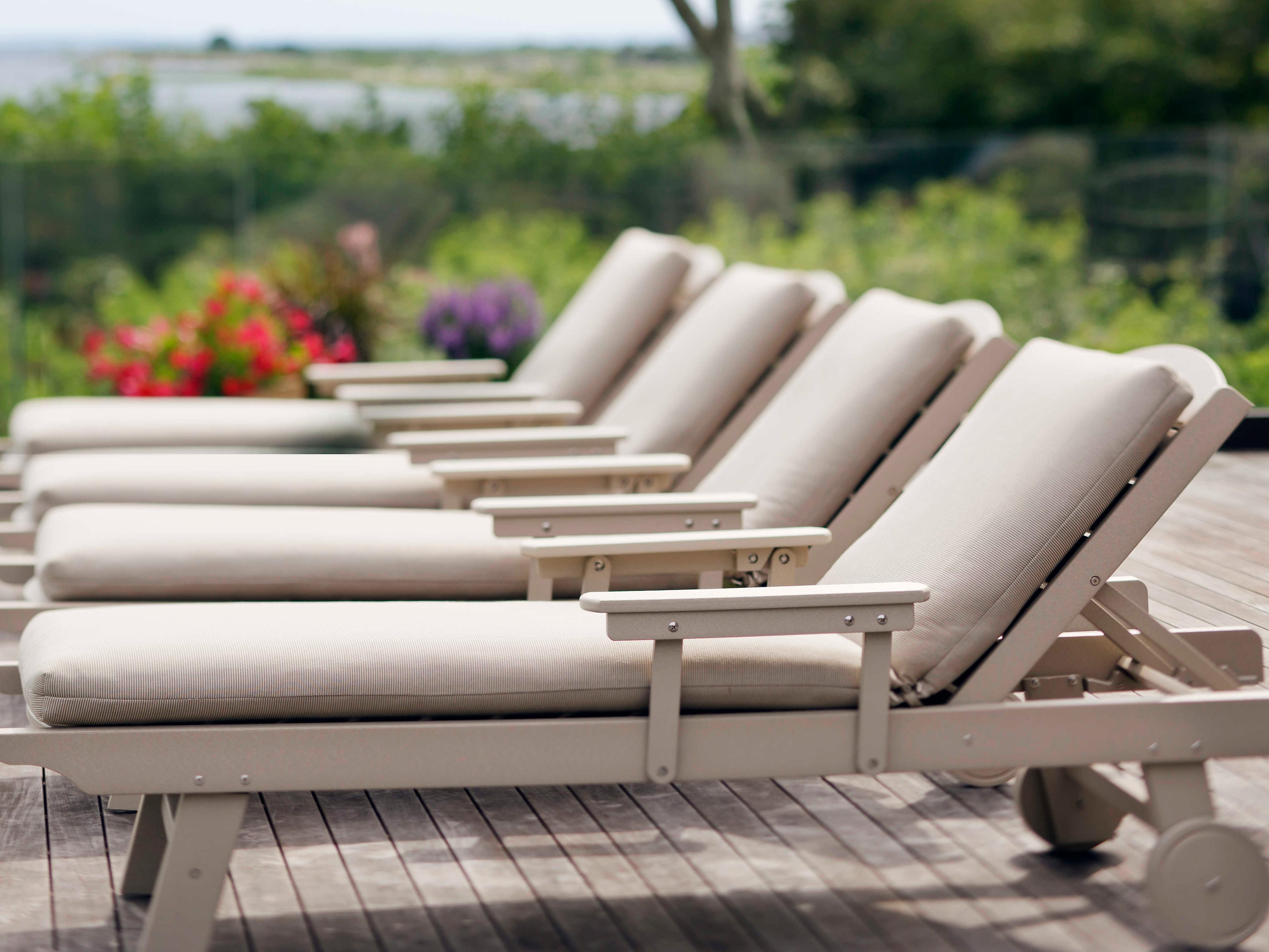 Seaside Casual Complementary Pieces Recycled Plastic Kingston Outdoor Chaise Lounge