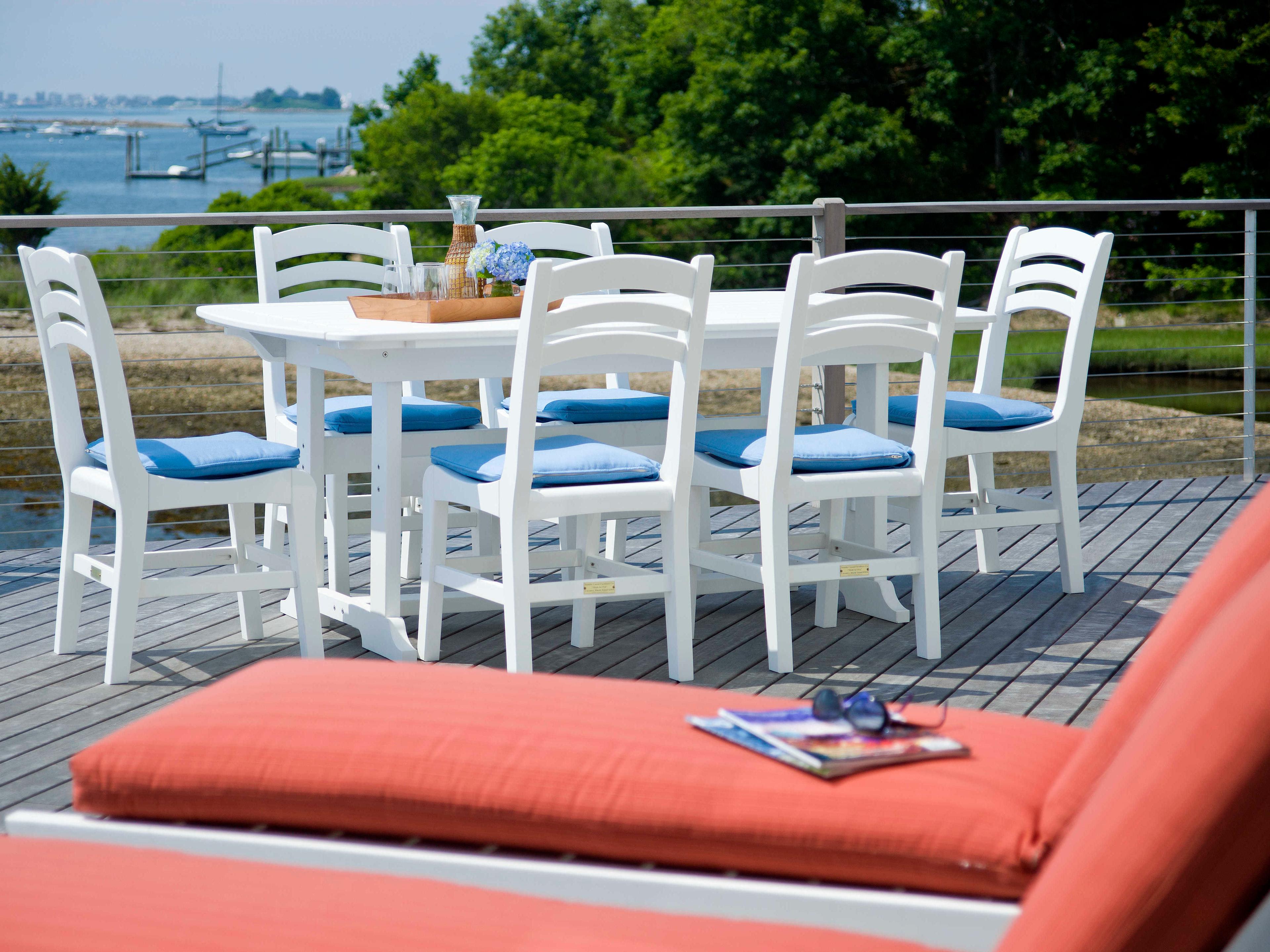 Seaside Casual Complementary Pieces Recycled Plastic Kingston Outdoor Chaise Lounge