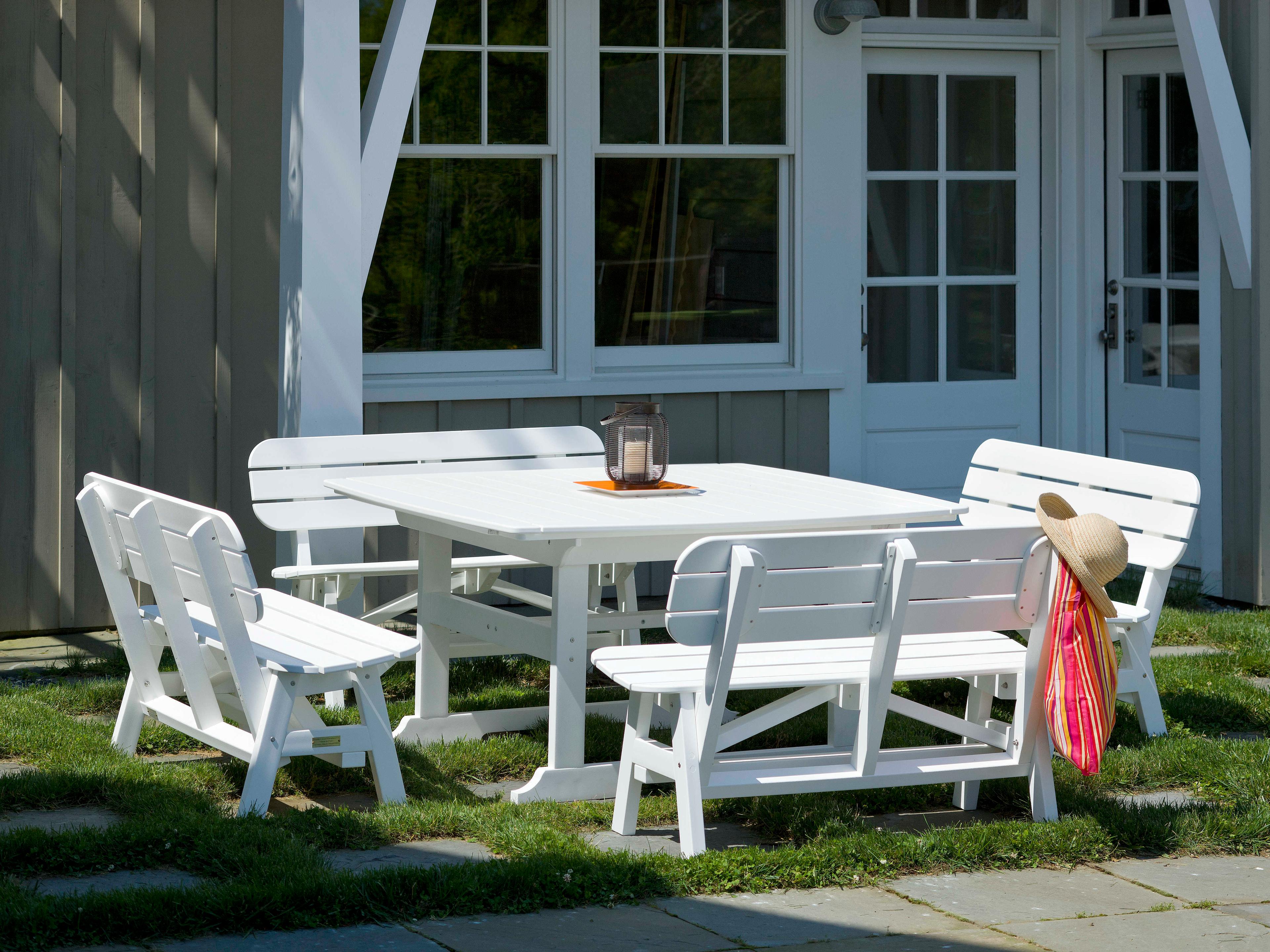 Seaside Casual Portsmouth Recycled Plastic 4 ft. Patio Bench