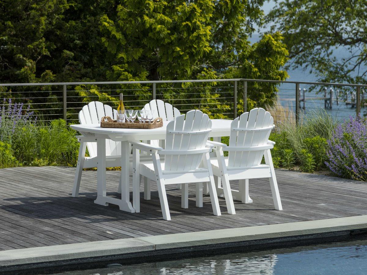 Seaside Casual Portsmouth Recycled Plastic Patio Dining Set