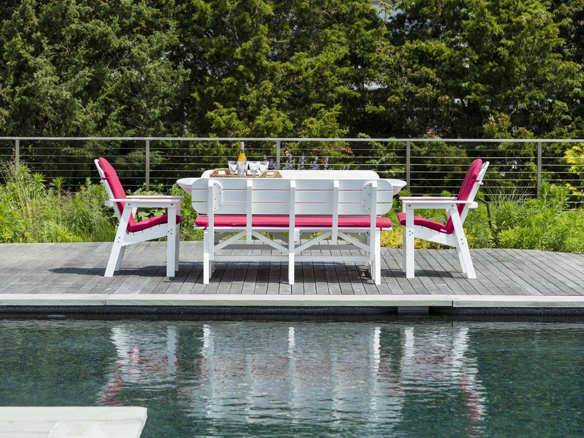 Seaside Casual Portsmouth Recycled Plastic Outdoor Patio Dining Set