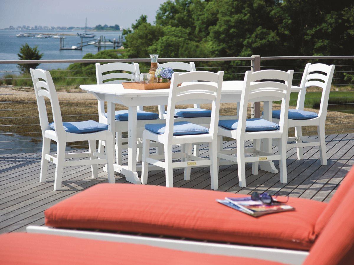 Seaside Casual Portsmouth Recycled Plastic Patio Dining Set
