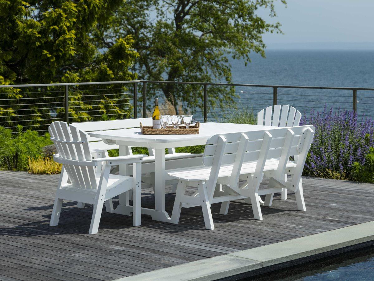 Seaside Casual Portsmouth Recycled Plastic Outdoor Dining Set