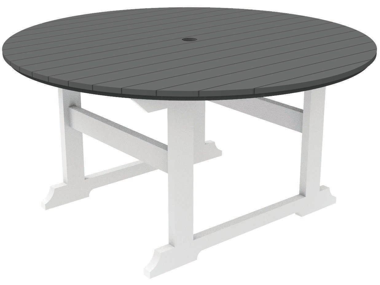 Seaside Casual Salem Rounds Recycled Plastic Round Patio Dining Table